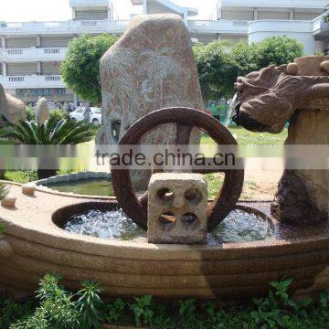 Carved Stone Garden Landscaping Samll Water Fountain