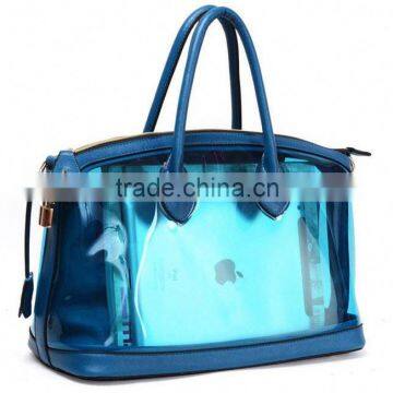Custom Design High Quality Fashionable Transparent Pvc Laptop Tote Bag photo-3