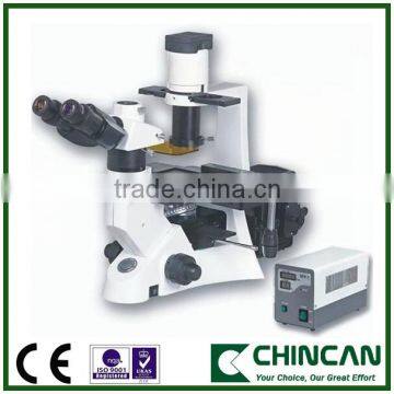 NIB-100F Professional Trinocular Inverted Fluorescent Biological Microscope with camera