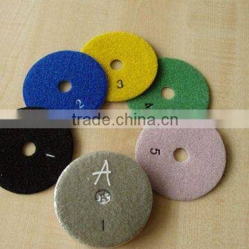 5 step diamond resin polishing pad