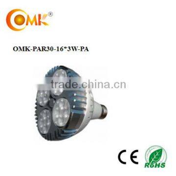 25W/35W/40W/45W par30 LED Light Source OMK-PAR30-16*3W-PA