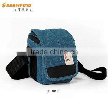 Besnfoto BF-1013 Navy Blue Small size Mirrorless Camera Shoulder Bag