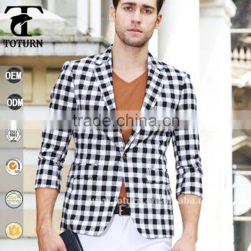 Bespoke Slim Fit Suit Half Sleeve Men Blazer Suit