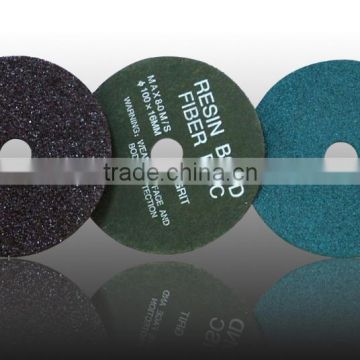 Resin bond abrasive fiber disc