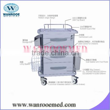 Model 03 ABS board hospital drug trolley