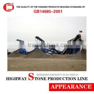 Highway stone crushing production line with complete equipment