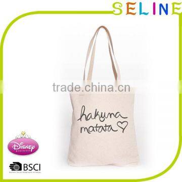 Handled Style and Cotton Material cotton shopping bag