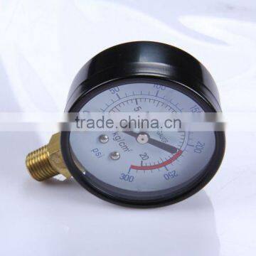 Special Design Durable Light Weight Easy To Read Clear File 0-300psi 19mm mini pressure gauge