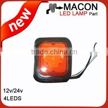 100% Waterproof high quality 24V LED truck Side Marker Lamps