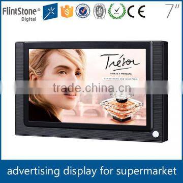 Flintstone 7" lcd digital signage media player for store advertisement