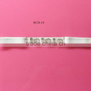 Stock hot selling Factory price elastic crystal connector headwear (RCH-14)