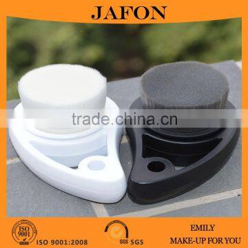 2pcs Black And White Couples Facial Cleansing Brush Set With Blister Packaging