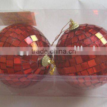 6cm plastic christmas ball