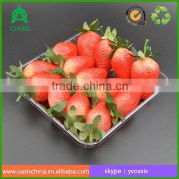 Blister PET transparent plastic fruit tray for vegetable and fruit