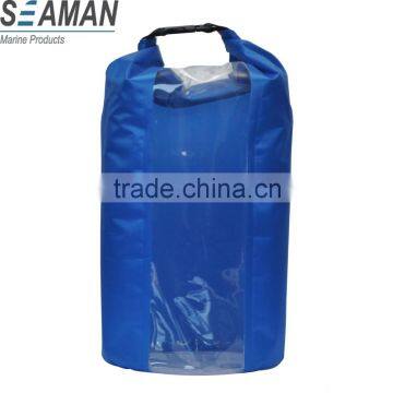 Marine Grade Thermo Welded PVC Tarpaulin Waterproof Dry Bag with visible window
