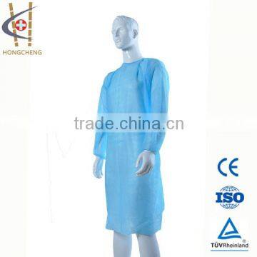 Hot Disposable Blue Nonwoven Isolation Gown