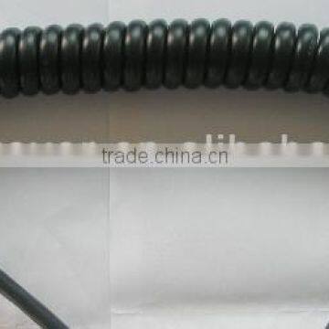 Low voltage Copper Conductor Electrical Spiral Cable PVC insulation Coiled sprial cable