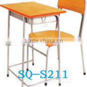 HOT SALE simple school desk and chair SQ-S211