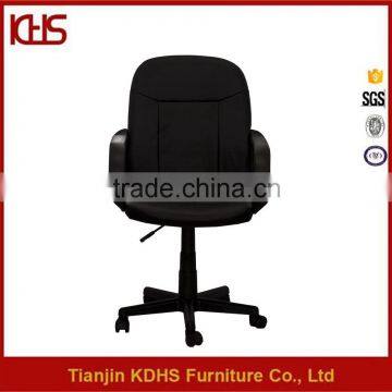 Wholesale Middle Back Black Leather Office Chair cheap