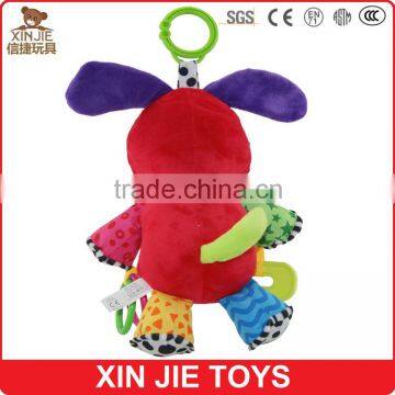Squeaky Soft Dog Toy for Baby Squeeze Musical Dog Hanging Plush Baby Toy photo-3