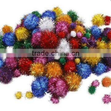 15-40mm Glitter Pom-Poms