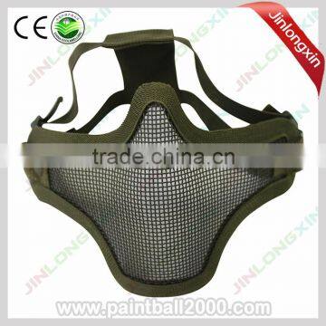 Tactical Military Half Face Metal Mesh Protector Airsoft Mask