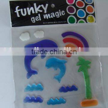 high-quality and eco-friendly window gel jelly stickers