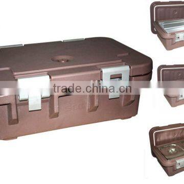 24L insulated food carrier with food pans