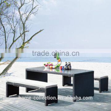 Willow Outdoor Furniture Rattan Bench