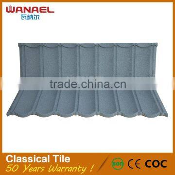 Popular Sale 50 years Warranty Metal Steel Coated German Roman Garden Roof Tile