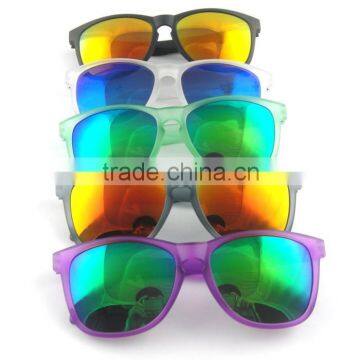 custom cheap plastic mirror lenses sunglasses