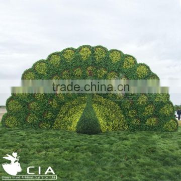 Giant Peacock sculpture Lifelike peacock artificial grass sculpture animal sculpture for sale