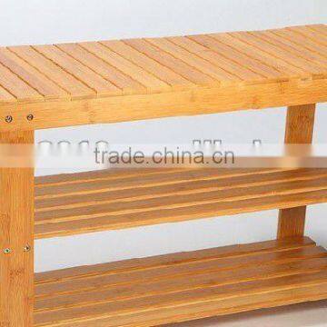 solid bamboo shoe rack changing chair