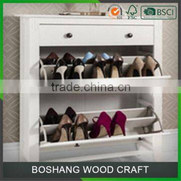 Essential Home Fueniture Closed Wooden Shoe Rack photo-2