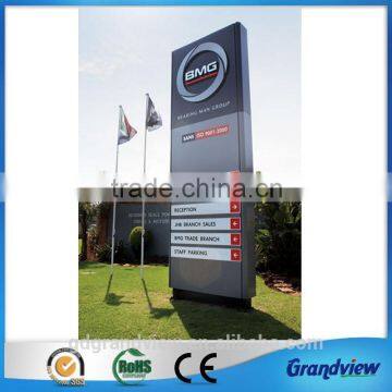 Auto outdoor advertising pylon board