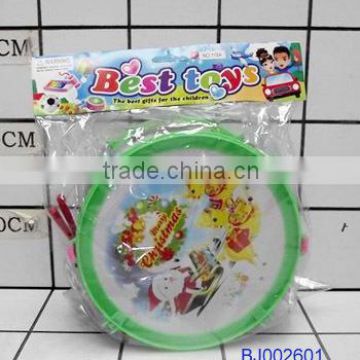 Best Christmas toys santa play drum plastic toy hand drum