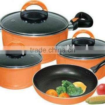 KP-07OR, 7pcs aluminum cookware set