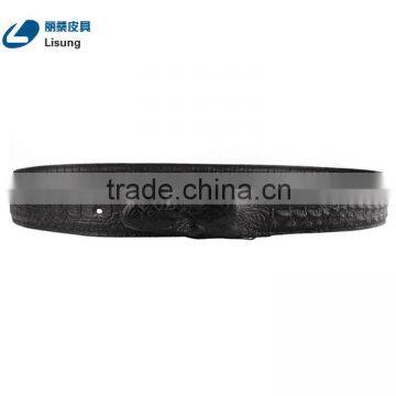 New Arrival Snap Closure Men Antique Genuine Alligator Jeans Belt photo-2