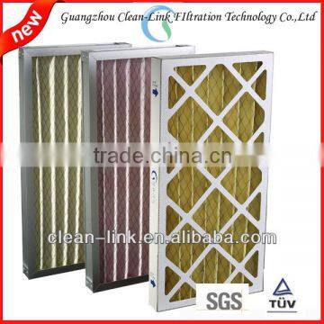 Medium Efficiency Anti-humidity Foldaway Paper/ Metal Frame Synthetic Filter With Large Dust Holding Capacity and Large Air Flow photo-2