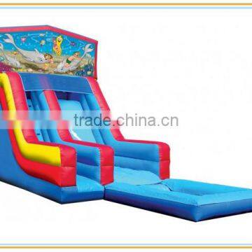 wholesale inflatable water slide, inflatable little mermaid slide with swimming pool