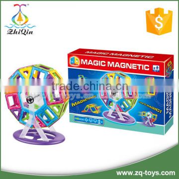 Intelligence toys plastic magnetic building block for kids