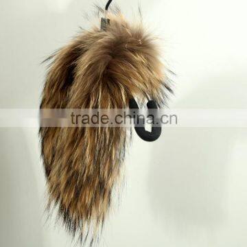 Wholesale Natural Raccoon Fur Hood Trim / Detachable Fur Collars / Fur Scarf photo-6