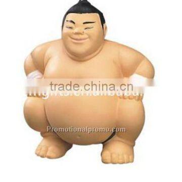 Promotional customized PU Sumo stress ball, Sumo Shaped stress reliever