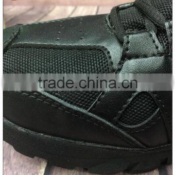 New Design Black Genuine Leather Hiking Boots Military Army Boots photo-2