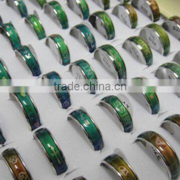 2016 New Design 12 Color Mood Ring Color Changing Ring