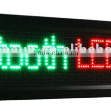 Outdoor Bluetooth remote control Led Display Tri-color Text Signboard Moving Message Panel