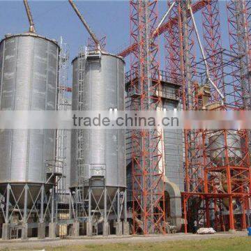 Falt base wood powder storage silo silo