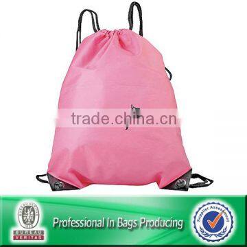 Cheap recycled 210d polypropylene cheap blank drawstring bags