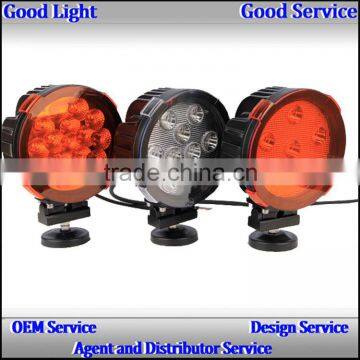 Ip67 80w 7inch Amber Yellow C-ree Led Shockproof Round Heavy Duty Fog Light Work Lamp for Trucks 4x4 Cars photo-5