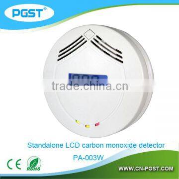 CO detector Carbon Monoxide alarm with LCD display and Buzzer and Indicator light for home security